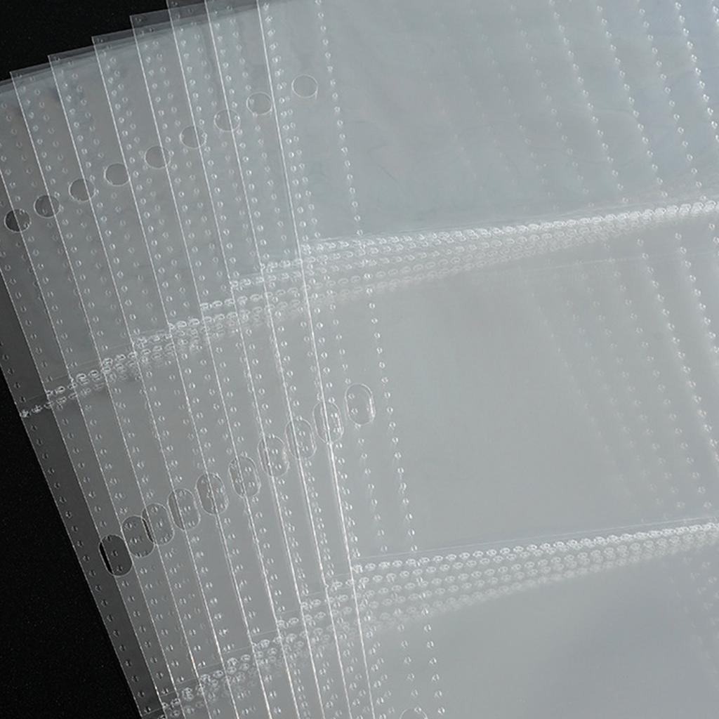 20PCS Plastic Clear Binder Sleeves Pocket Sheet Protectors For Storing Photos And Photocards Album Refill Page