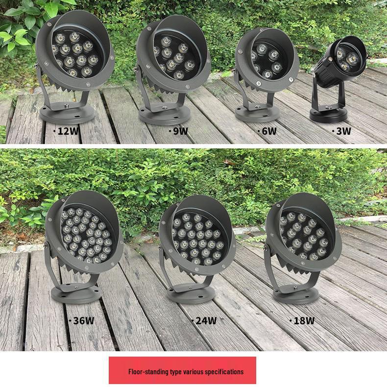 Outdoor Waterproof Tree Spotlight, Garden Floodlight, Landscape Light, Ground Plug Lawn Light