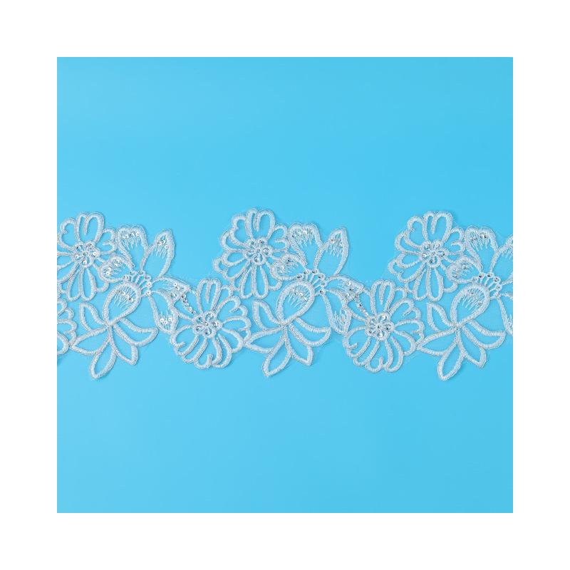 Wedding Car Bone Thorn Embroidery Edge Clothing Clothing Accessories Lace Clothing Children'S Clothing Handmade Accessories Polyester Silk Lace