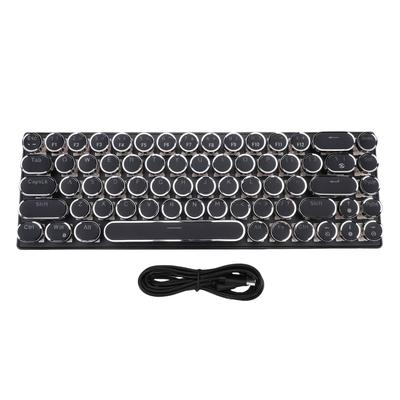 Clavier de jeu filaire TW1870 68 touches Rétroéclairage LED coloré RGB Clavier de jeu portable compact