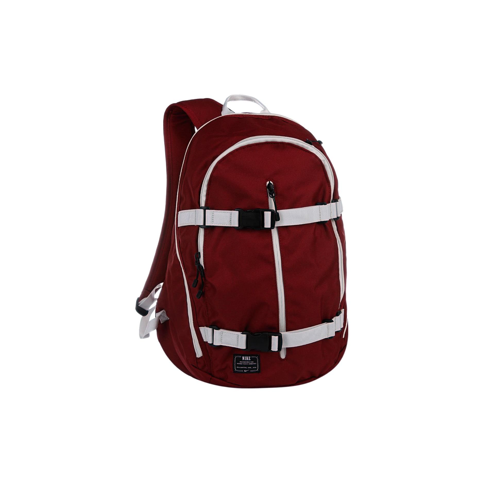 

Nike Multifunctional Skateboard Large Capacity Polyester Backpack Unisex Backpacks Maroon BA4586-677 Maroon