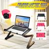 USB Portable Aluminum Alloy Folding Table Laptop Desk Adjustable Notebook Stand for Bed Sofa Laptop Table Home Office Computer Desk