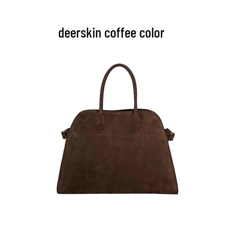 TheRow Margaux15 Large Genuine Leather Tote – Handheld Computer Bag in Style of Bai Baihe and Dong Jie