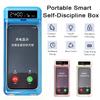 Student Phone Time Manager Transparent Phone Lock Box with LCD Display Screen Adults Students Self-Discipline Tools Phone Locker