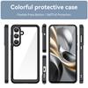 For Samsung Galaxy S25 FE Phone Case WANLONFENG XC Series TPU Acrylic Cover with Tempered Glass (Big Lens Hole)