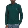 Polo Ralph Lauren Solid Slim Fit Square Collar Long Sleeve Polo Shirt Men Tops Green 710681126-084