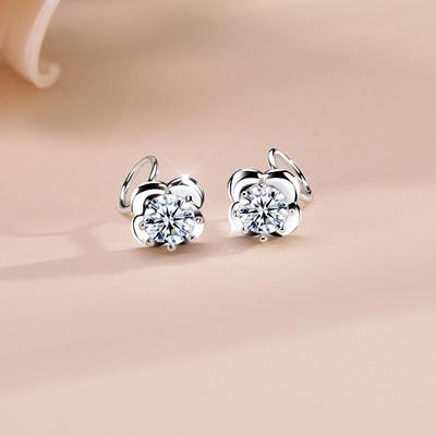 S925 Sterling Silver Rose Stud Earrings for Girls - 2025 Niche Design, Exquisite and Versatile Gift for Girlfriend.