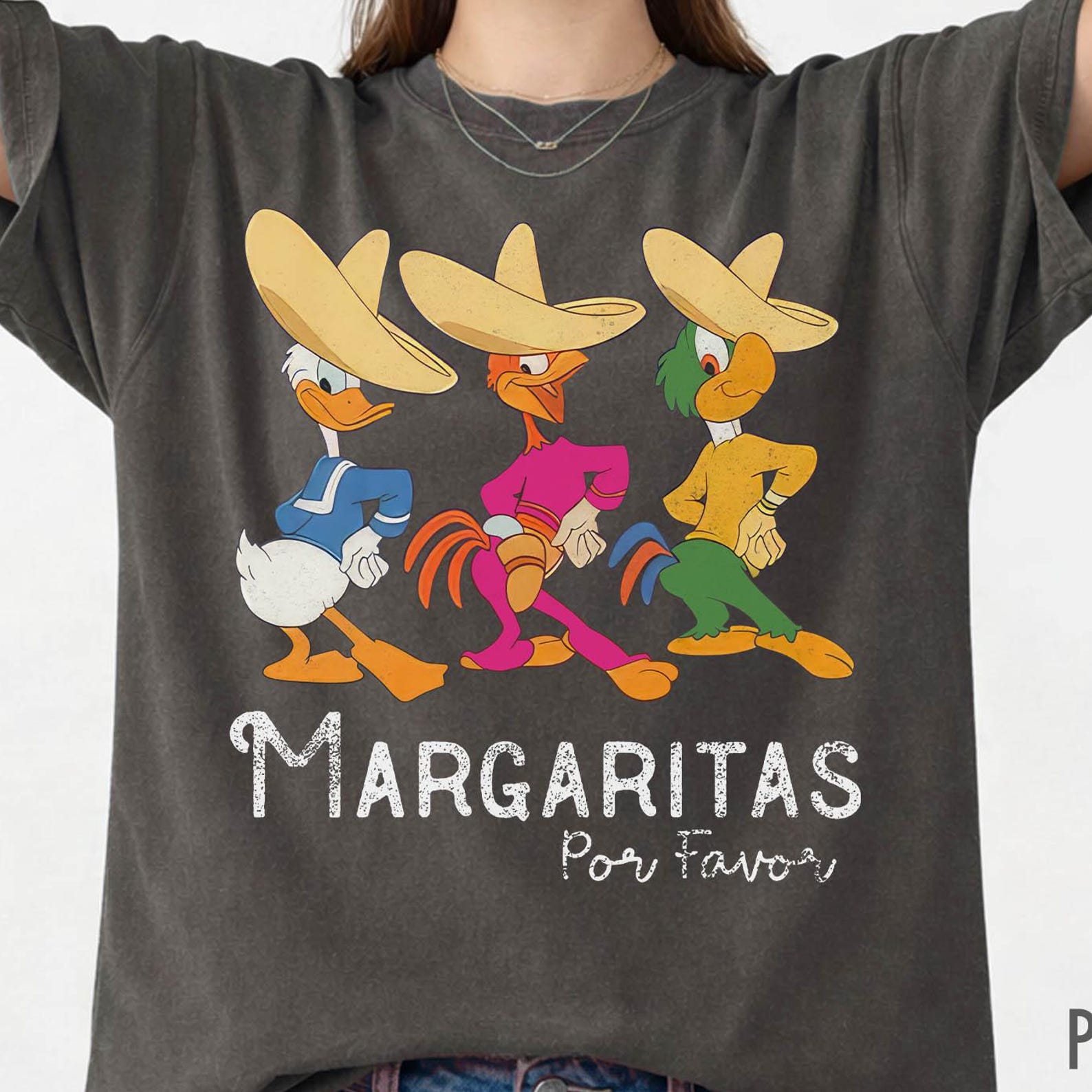 Vintage Disney Margaritas Por Favor Comfort Colors Shirt, The Three Caballeros Shirt, Disney Epcot Shirt, Epcot Shirt, Disney Family Trip XL