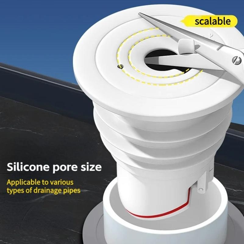 Scarichi in silicone Tubo fognario Anello di tenuta Tappo Lavello Scarico a pavimento Antiodore Guarnizione fognaria Tappo Copri Doccia Scolapiatti Accessori per il bagno
