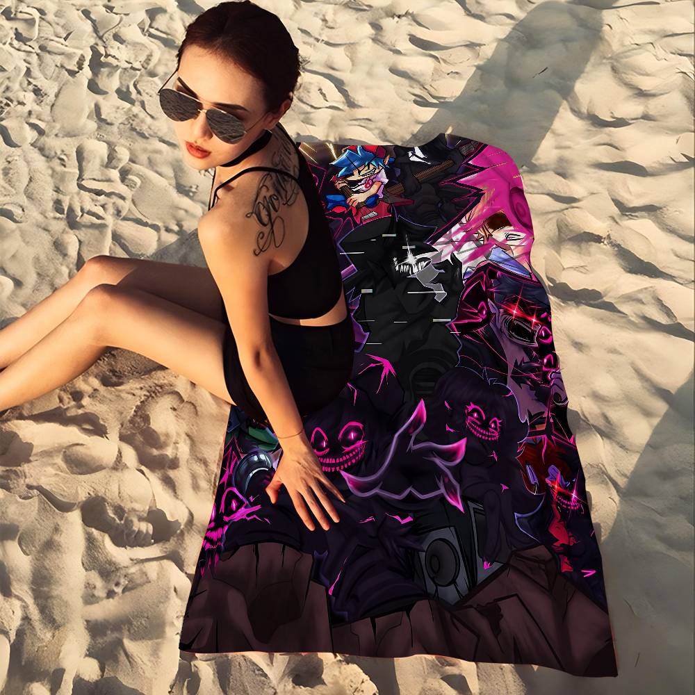 Game F-Friday Night F-Funkin Pico Boyfriend Microfiber Beach Towel Absorbent Quick Dry Soft Yoga Resort Mountain Climbing Towel