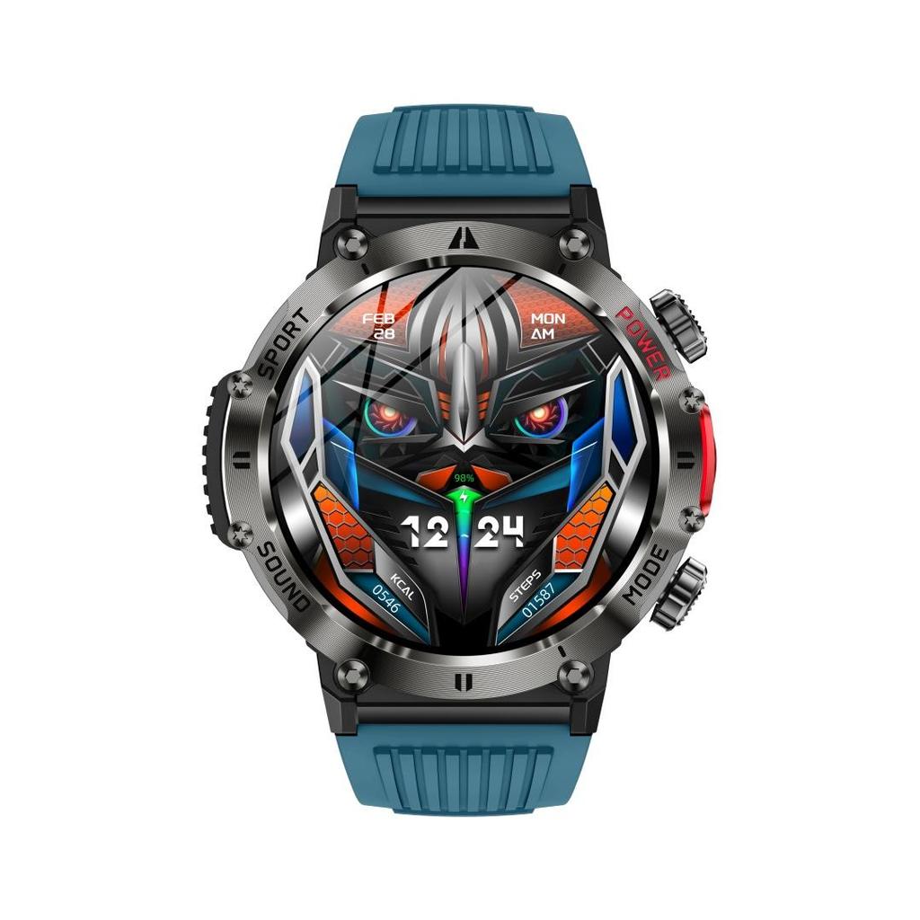 Reloj Inteligente Bluetooth Rainbuvvy HT32 Pantalla Táctil Completa IPS de 1.43 pulgadas 360x360 BLE5.0 Resistente al Agua IP68 Linterna Multicolor Reloj Inteligente Android