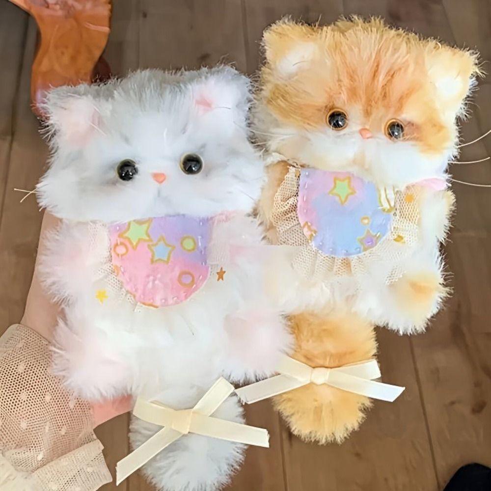 Plush DIY Material Package Handmade Twist Bar Kitten Doll Toy Twisty Stick Little Cat Pendant
