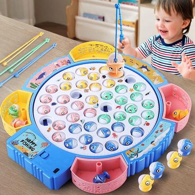 Gioco di Pesca Elettrico per la Prima Infanzia per Età 1-3: Regalo per lo Sviluppo dell'Intelligenza per Ragazzi e Ragazze