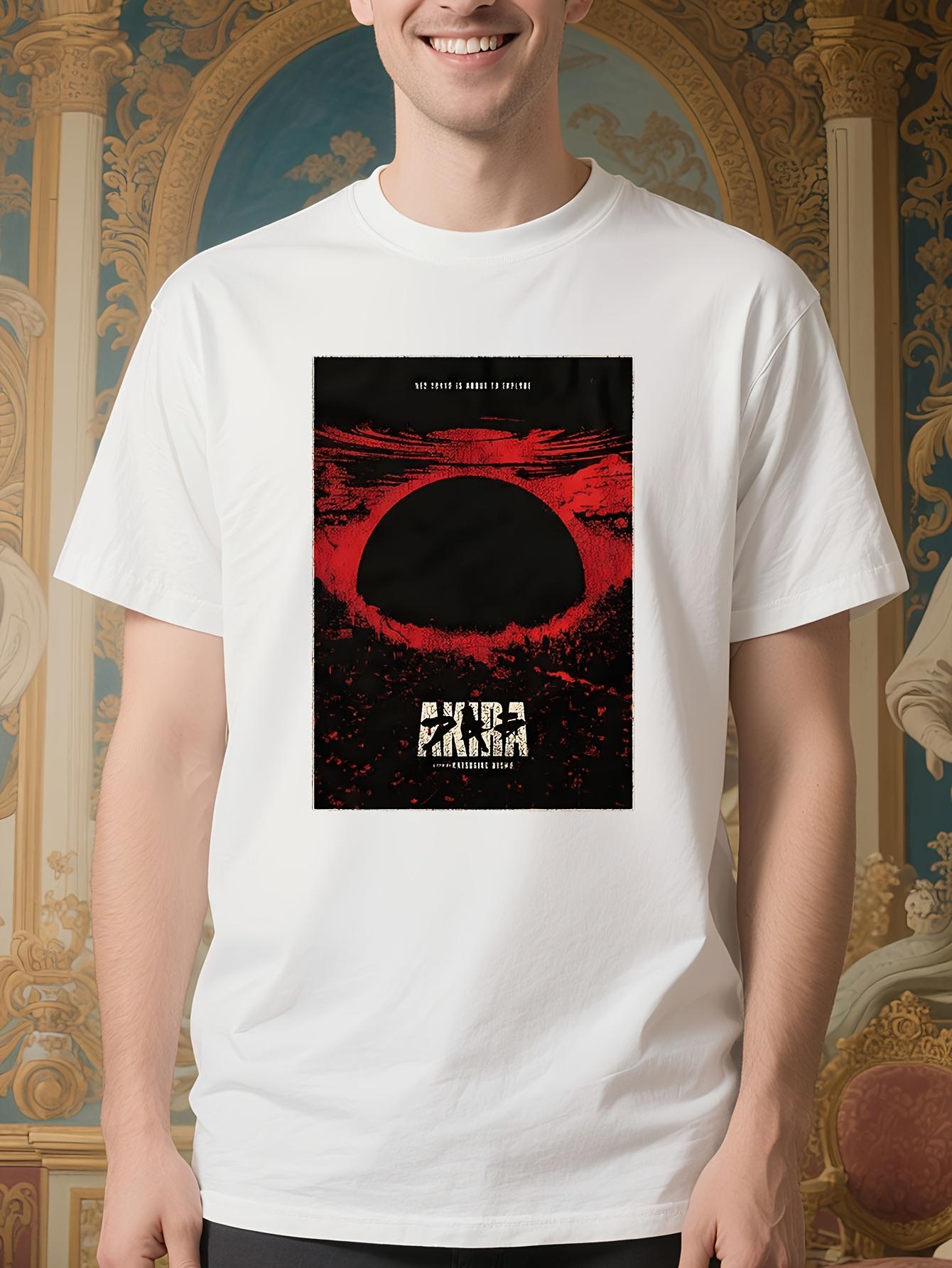 Retro Akira Anime Manga Graphic Tshirt - 100% Cotton Blac... M
