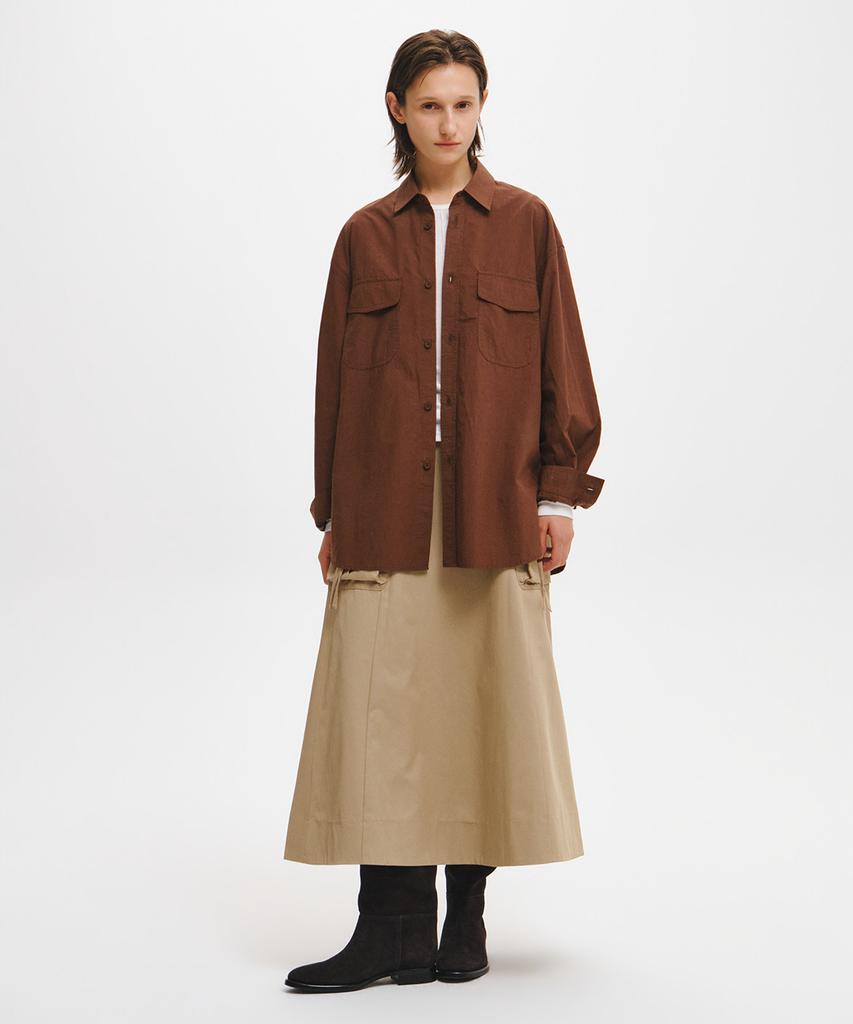 GENERALIDEA Loose Fit Two-Pocket Shirt [Brown] / Gf3Lsh503