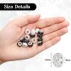 12/40/80pcs 11mm Rhinestone European Beads Large Hole Spacer Beads Diamond Hair Beadsl Rondelle Charm for DIY European Charm Bracelet Snake Chain