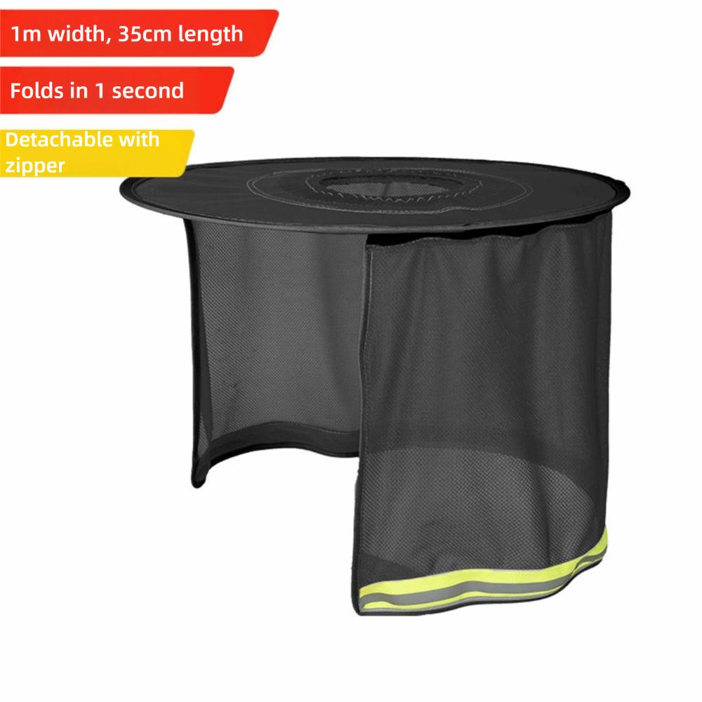 With Reflective Stripe Safety Hat Cap Visor Foldable Neck Shield Work Safety Helmet Cap