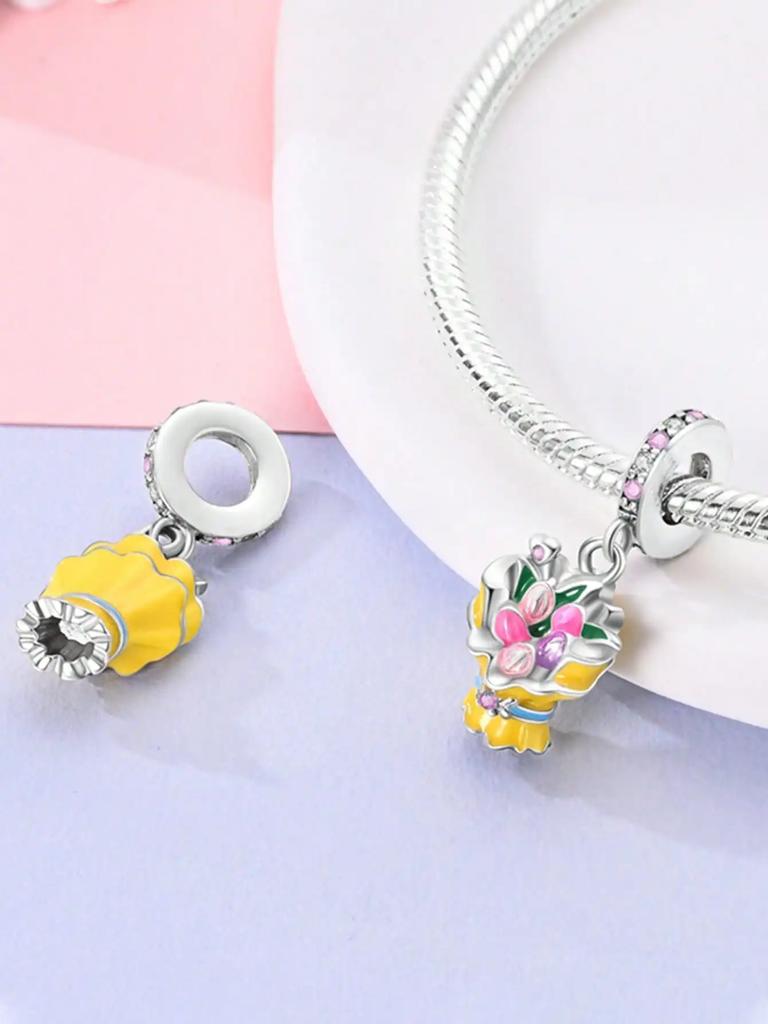 Charm Copper Colors Daisy Sunflower Kitten Bead For Original Bracelet Diy Beads Charms Jewellery Making Gift For Women Styfne