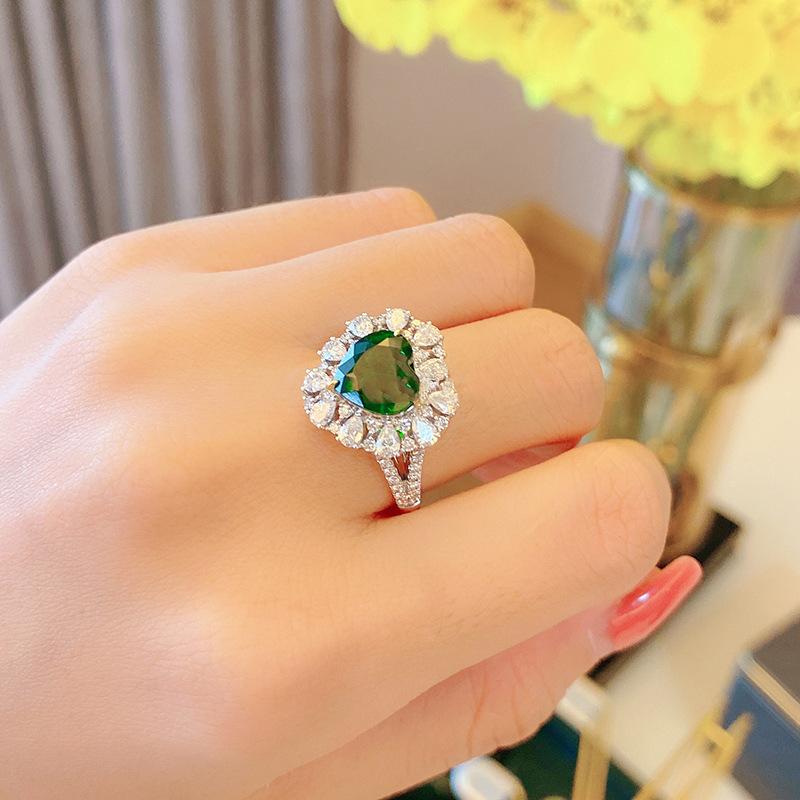 Lindon Classic Copper Alloy Zircon Ring Ladies Jewelry Wedding Promise Party Gift