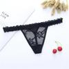 Women's Lace Mesh Sheer Hollow Out Thong Panties Underwear Elastic Waistband Breathable Fabric Comfortable Fit