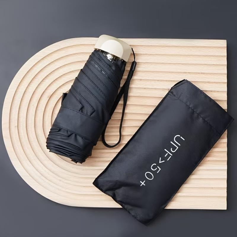 

Lightweight Travel Sun Umbrella | Durable Mini Folding Capsule Umbrella | Shade for Hiking, Camping & Daily Use Iron&6K чёрный