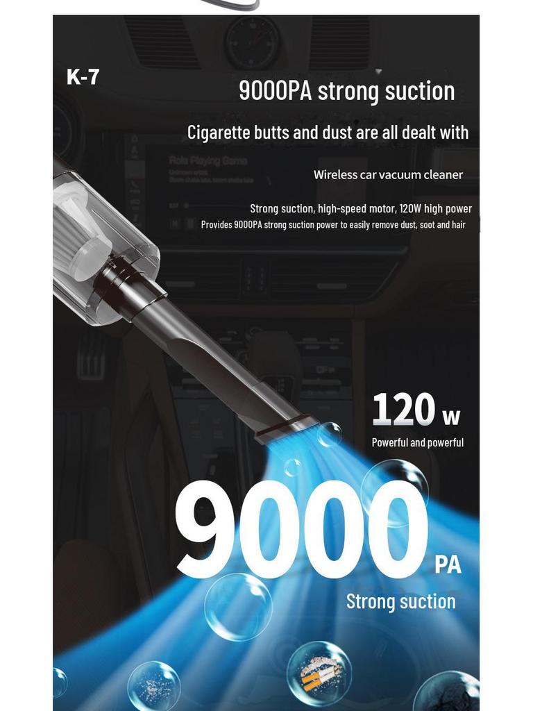 Wireless Handheld High-Power Car & Home Vacuum Cleaner with Strong Suction