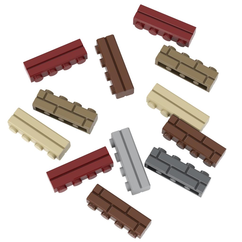 Masonry Wall Modified Bricks 15533 1x4 Toys Building Blocks Compatible Major Brand Profile Collection