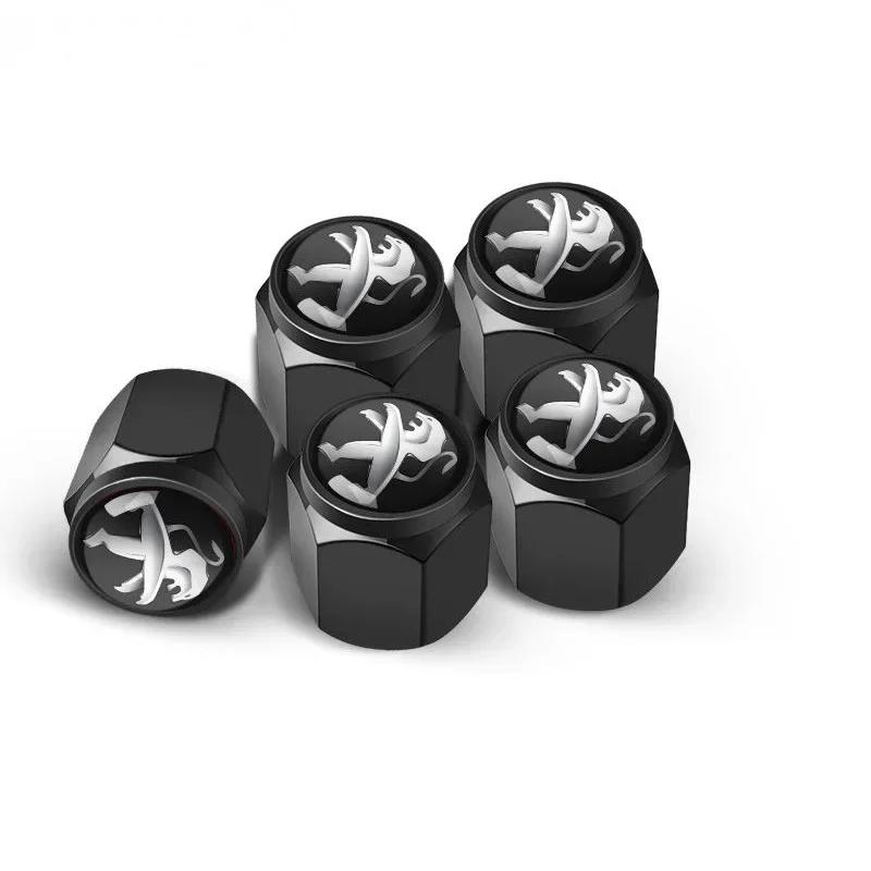 

2026 Hot Car Sticker 5pcs Car LOGO Wheel Tire Valve Stem Caps Cover For Peugeot 208 2012~2018 308 2014~2021 2008 3008 107 106 40