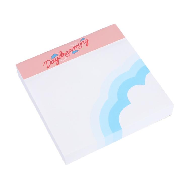 

Selves-Adhesive Diary Page Notepads for Office School Use, Simple Design Stick Notes Selves-Stick Memo Note Writing Pad 1