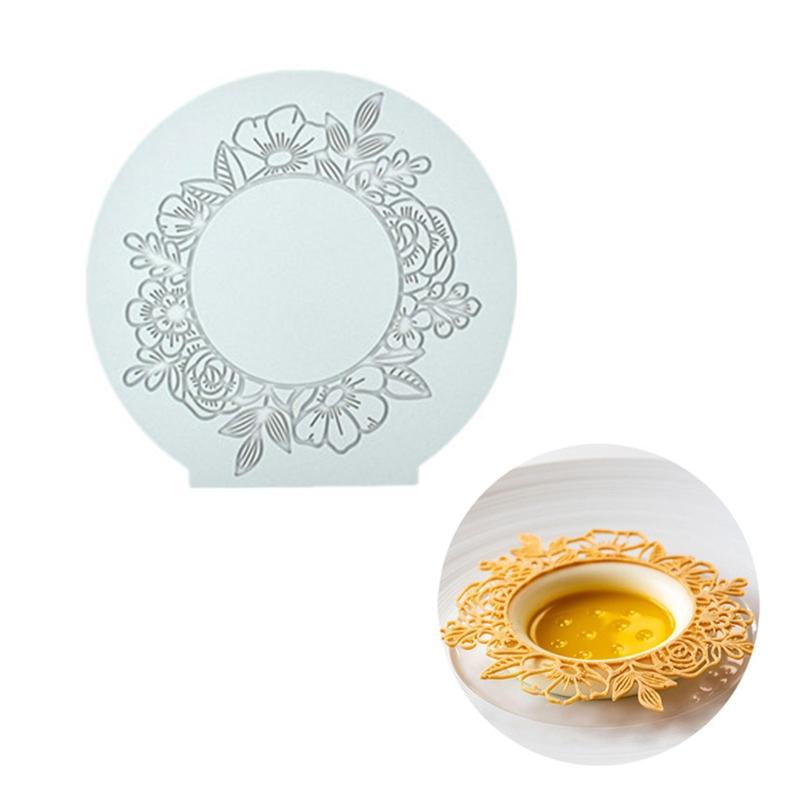 Silicone Mold Fondant Cake Lace Embossed Cake Mold Sugar Lace Mat Cake Decorating Tool Embossing Mat 3 Styles
