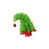 Crooked PVC Christmas Tree With Weighted Wooden Base For Mantels Tabletop Living Room Office Desk Holiday Decoration