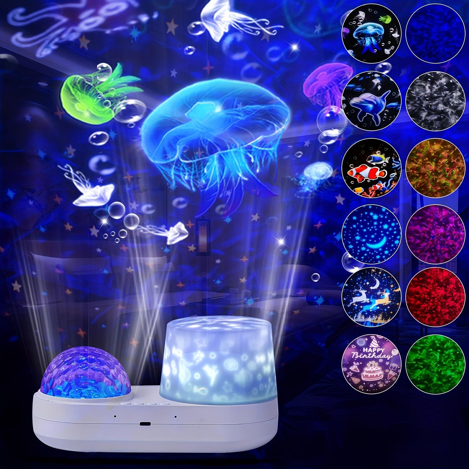 

Star LED Night Light, Projector Star Ocean Light Suitable For Birthday Christmas Gift Bedroom Decor Blue 6 In 1 Projector