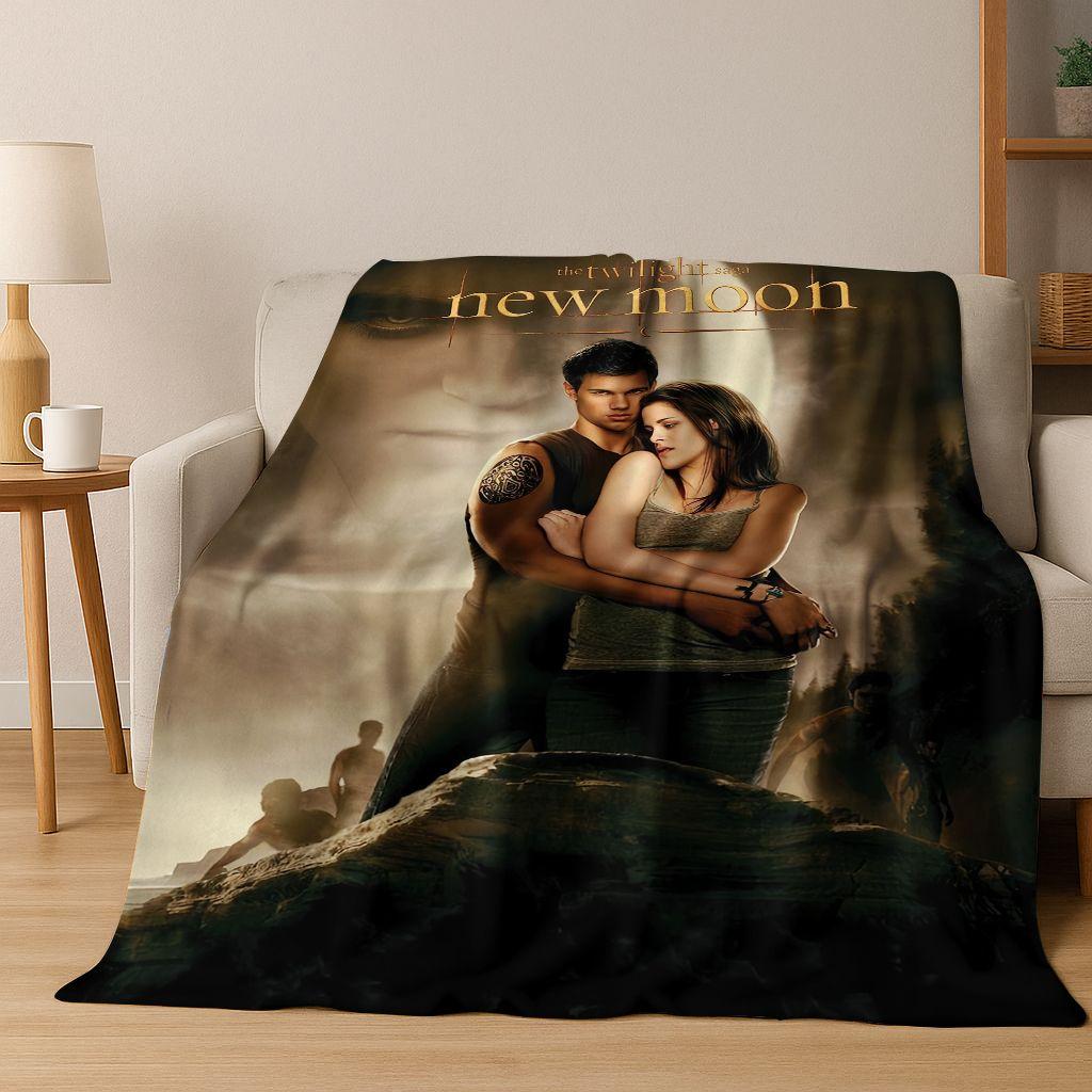 2026 New Twilight Isabella Edward Art Flannel Blanket,Cozy Soft Throw Blanket for Home Bedroom Bed Sofa Picnic Cover Gift Kids