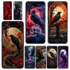 Black Raven Soft TPU For Realme 13 12 11 10 9 Pro Plus GT3 GT2 C21 C25 C35 C53 C55 C67 Pro 5G Phone Case Cover Fundas Capas Bags
