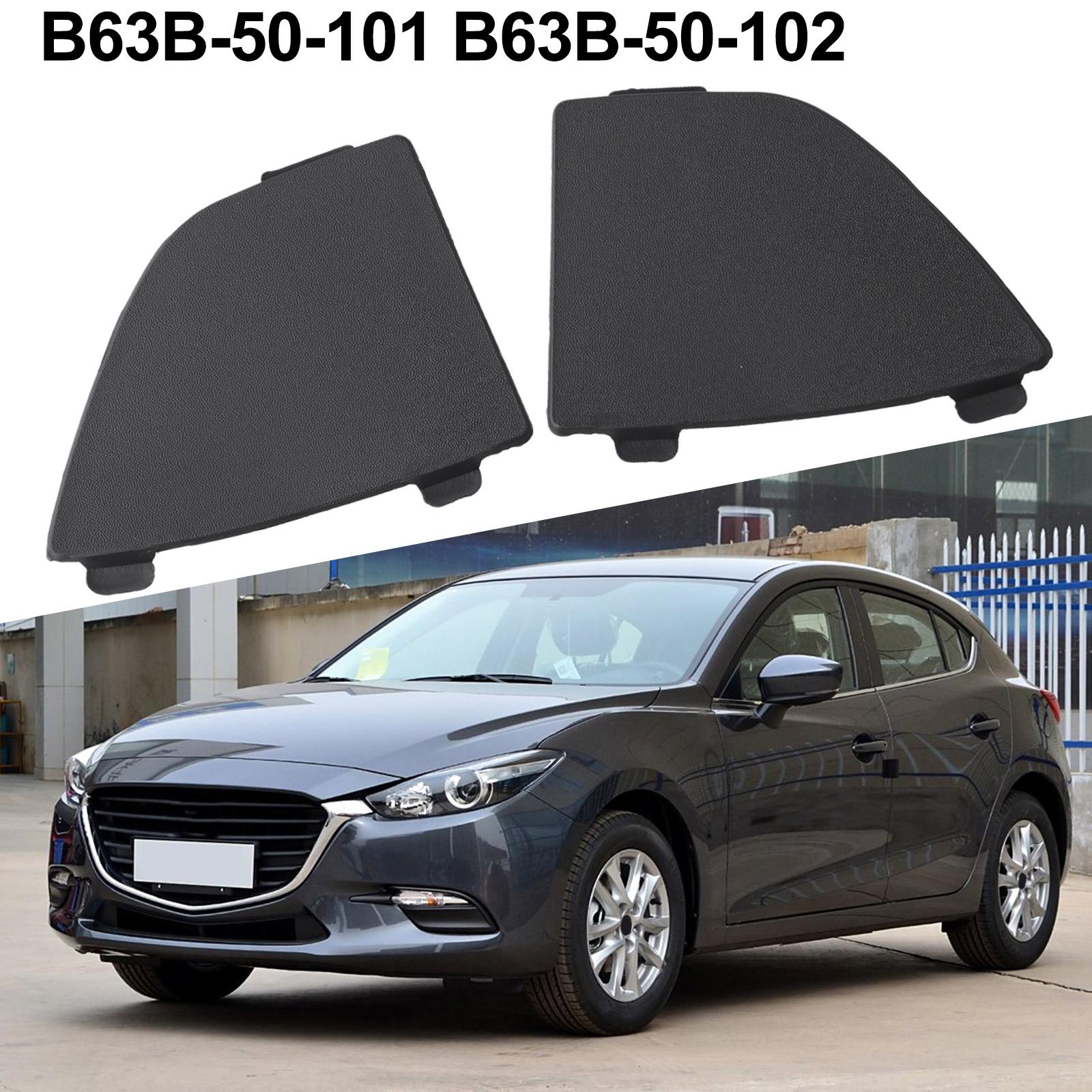 

Bumper Grille Component Black Plastic Tow Hook Covers Designed For For MAZDA Series Three Years Sixteen Eighteen