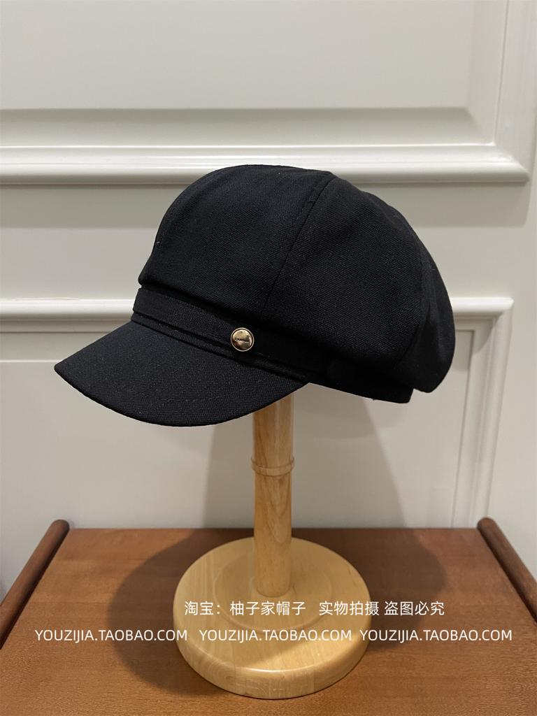 Korean Ernie~ Spring And Summer Breathable Thin Retro Beret Feminine Versatile Fashionable Octagonal Hat