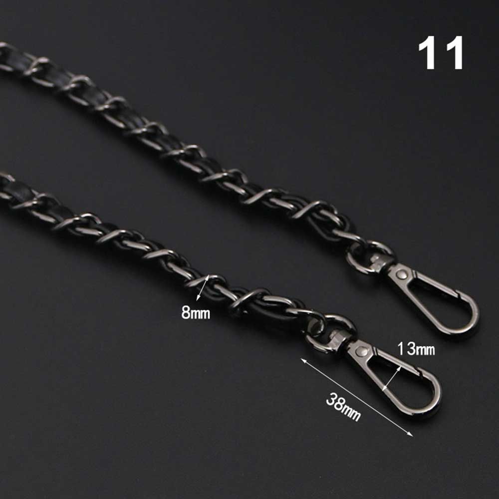 Replaceable Bag Parts Crossbody Bag Belt Metal Purse Strap hardware Bag Chain Leather Bag Strap