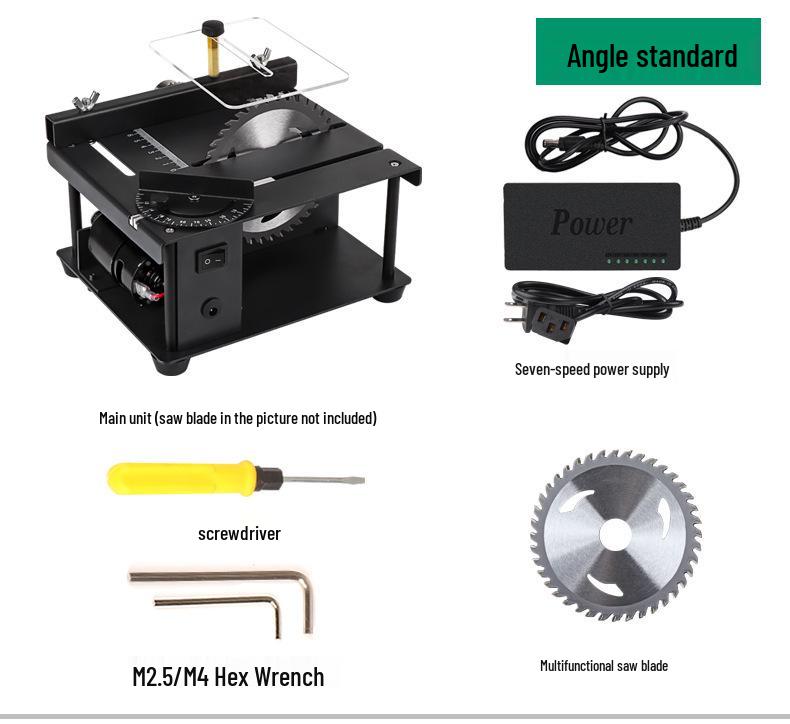 Mini Precision Table Saw - Portable Multifunction Chainsaw for Household Woodworking and Sliding Cuts