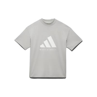 adidas BASKETBALL T-Shirt Internationale Version Unisex Hellgrau IA3447-