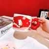 Cute Creative Rabbit Spring Outing Water Cup Drawing Handle Cartoon Ceramic Cup Mug