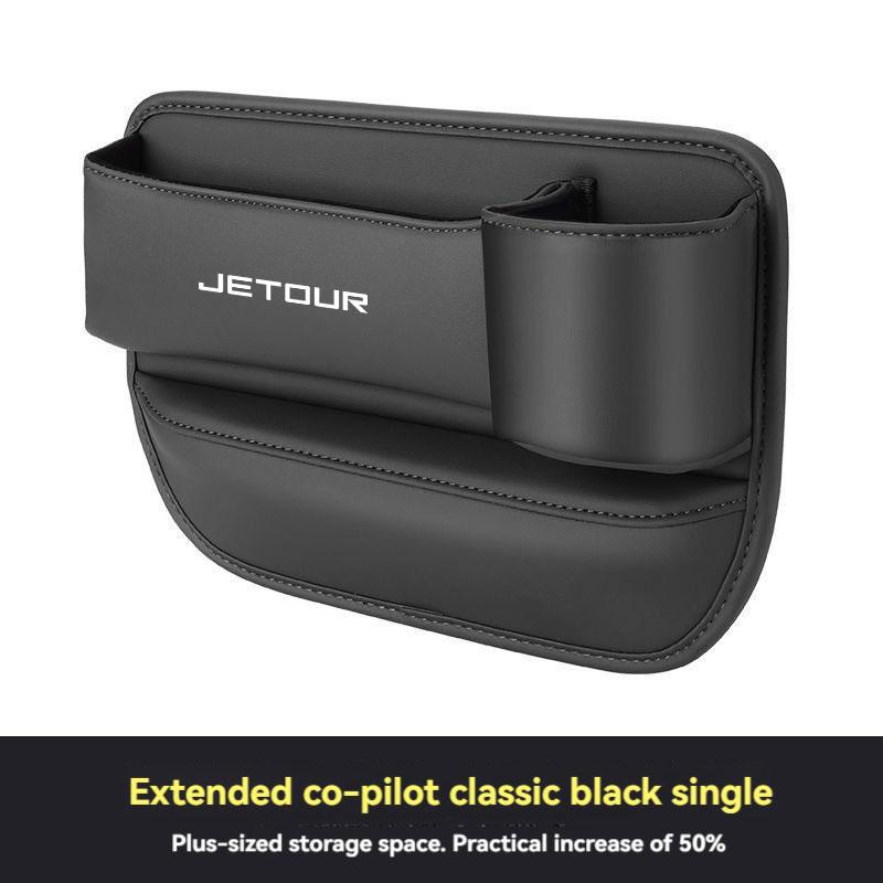 Multifunction Leather Car Seat Organizer Box Gap Filler With Cup Holder For Jetour X70 X90 X95 Plus X70S X70M Car Accessories