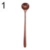 Japanese-Style Tableware Mixing Natural Solid Wood Tea Spoons Wooden Spoon Long Handle Soup Scoops