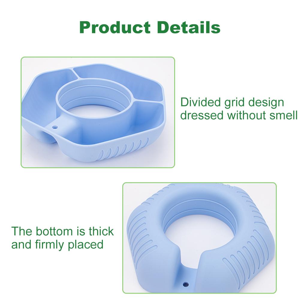 Snack Bowl Silicone Snack Tray Snack Container for Stanley 40oz Tumbler with Handle