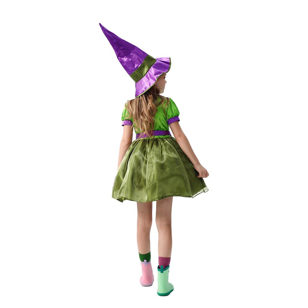 610,000 Halloween Children's Elf Performance Dress Flower Fairy Stage Princess Dress Performance Dress