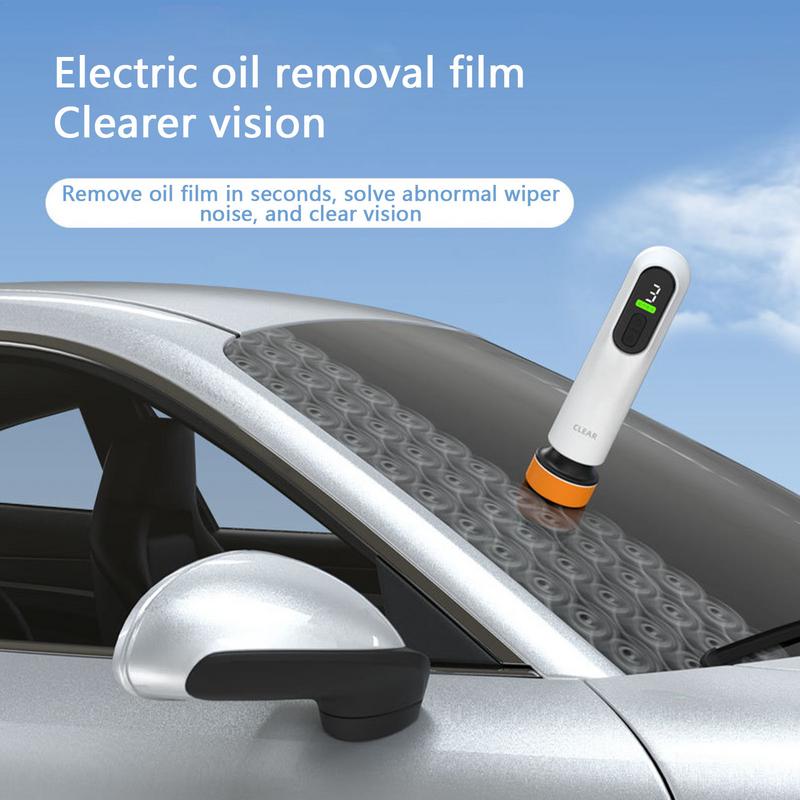 Glass Oil Film Remover Car Glass Cleaner Electric Polisher Auto Glass Cleaner Rechargeable Oil Film Cleaner Machine