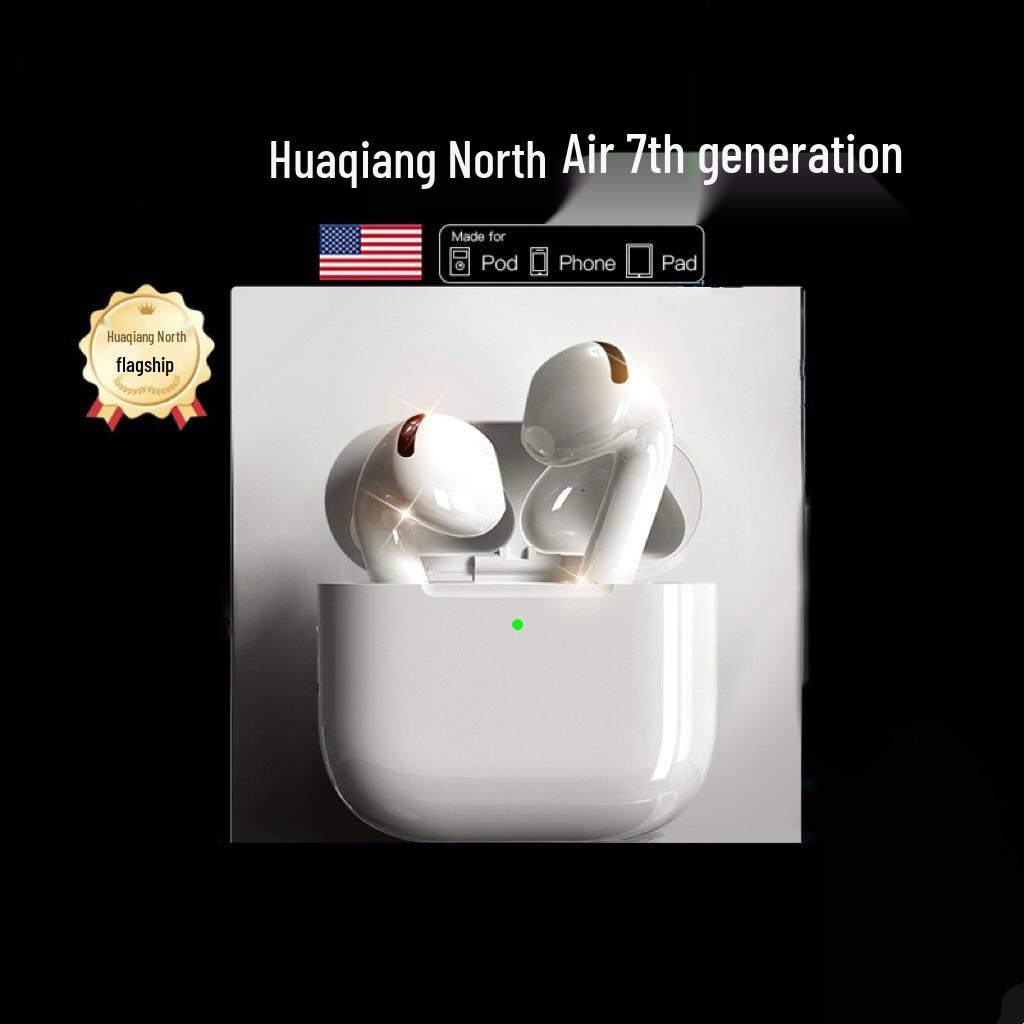 

Huaqiangbei 7th Gen Bluetooth Noise-Cancelling Semi-In-Ear Pro Wireless Earphones Simple Package 70g