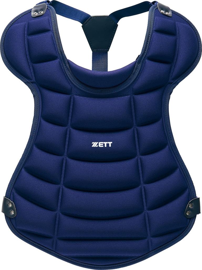 ZETT Baseball Protective Gear for Youth Softball and Youth Rubber Softball Navy Made In BLP8340 Catchers, (2900), Japan,