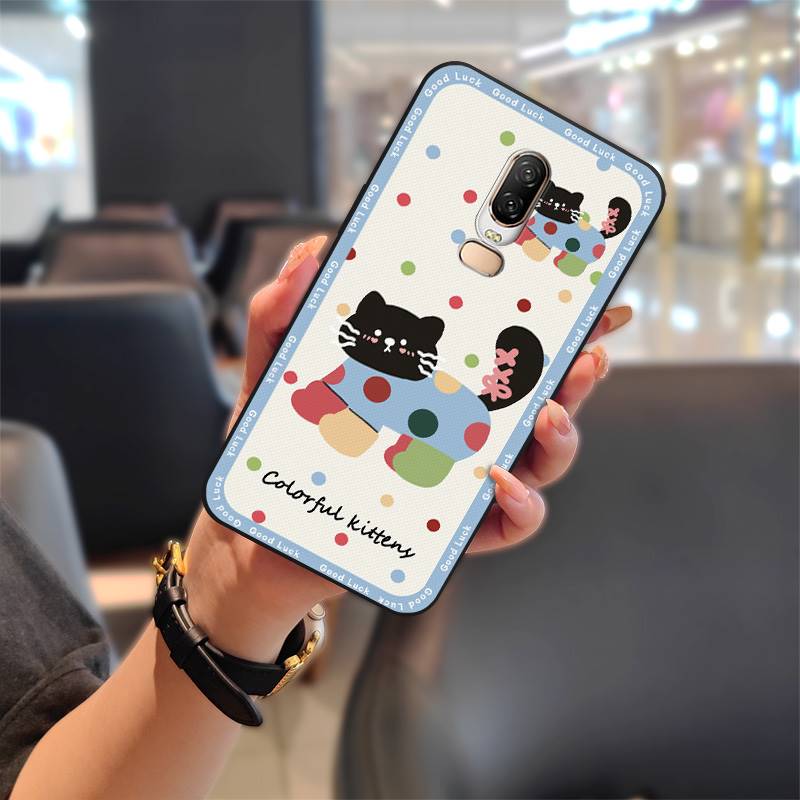 Soft Case Shockproof Phone Case For OnePlus 6/1+6 Durable Protective Full Wrap Anti-knock Waterproof Graffiti TPU Cute