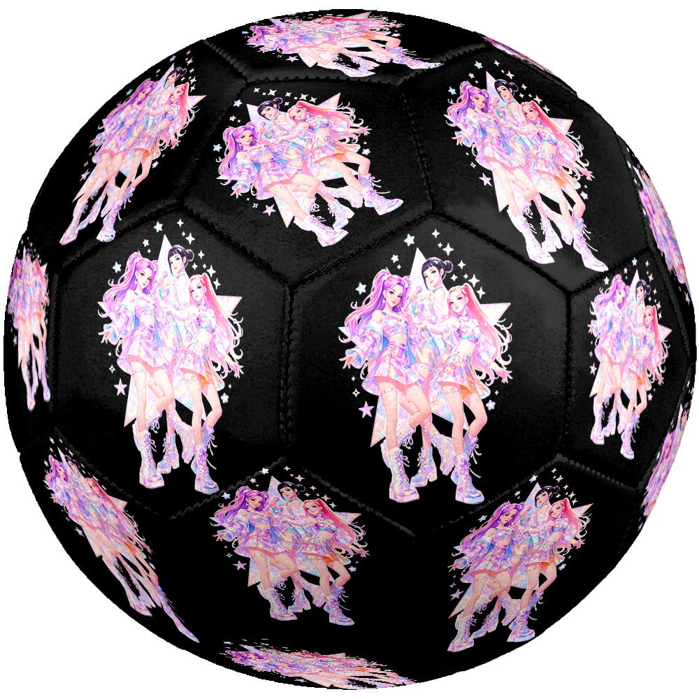K-pop Soccer Ball Size 5 Football Machine Sewn Indoor/Outdoor Training and Matches Ideal for Soccer Enthusiasts