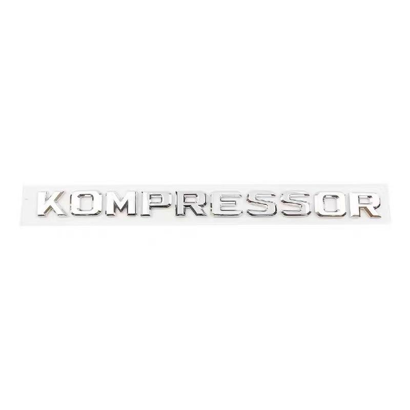 Compatible with Mercedes-Benz C-Class/E-Class C200/C180/E300 Rear Tail KOMPRESSOR Car Emblem Sticker.